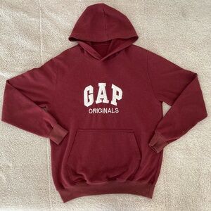 GAP Men's Maroon Hoodie Sweater